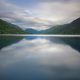beautiful shot of Lake Crescent at Olympic Nationalpark